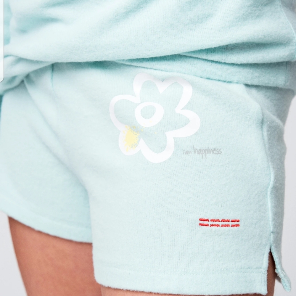 - PLW  Mint Green "I am happiness " Shorts